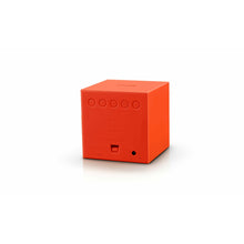 Load image into Gallery viewer, Orange Gravity Cube Click Clock