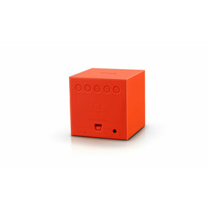 Orange Gravity Cube Click Clock
