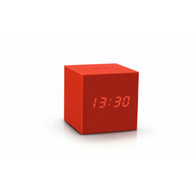 Load image into Gallery viewer, Red Gravity Cube Click Clock