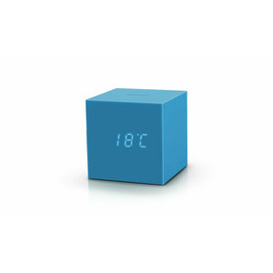 Sky Blue Gravity Cube Click Clock