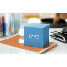 Load image into Gallery viewer, Sky Blue Gravity Cube Click Clock