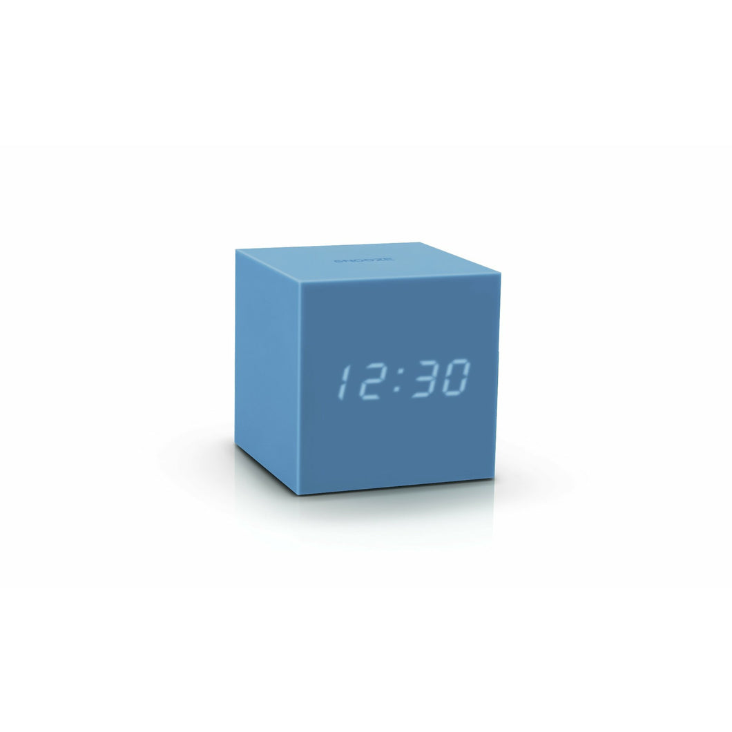 Sky Blue Gravity Cube Click Clock