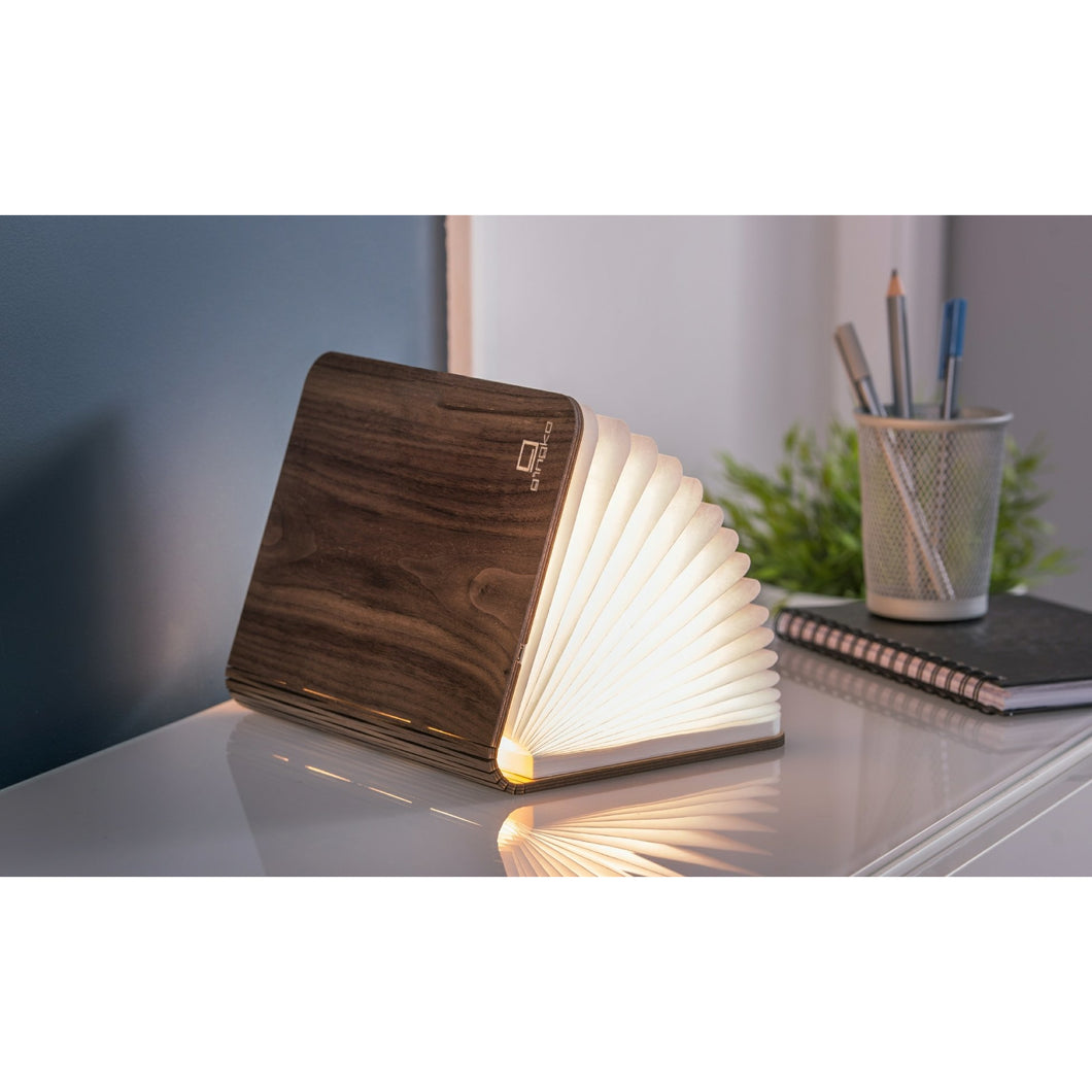 Large Walnut Smart Book Light