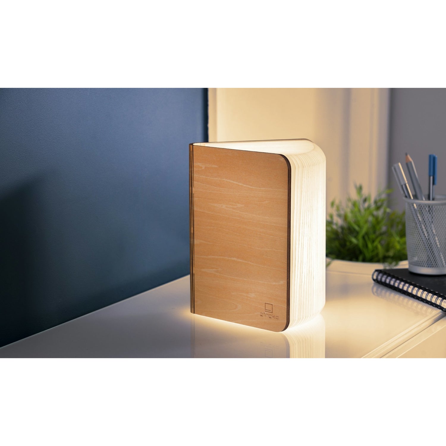 Large Smart Book Light: Maple