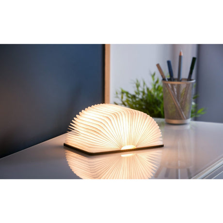 Mini Smart Book Light: Walnut
