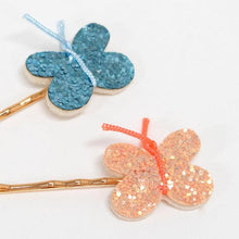 Load image into Gallery viewer, Glitter Butterfly Hair Slides