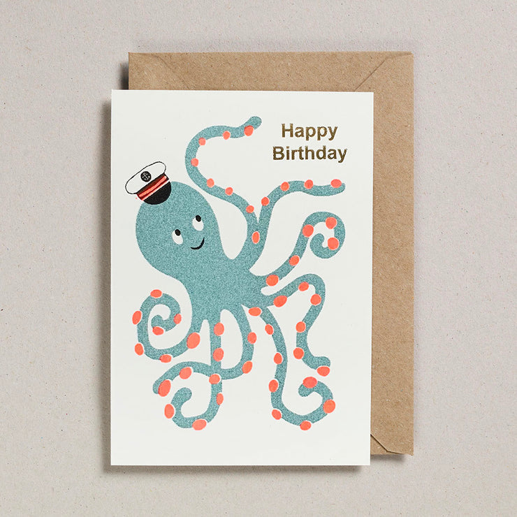 Happy Birthday Octopus Card