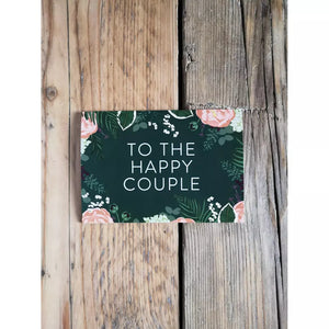 To The Happy Couple Botanical Card