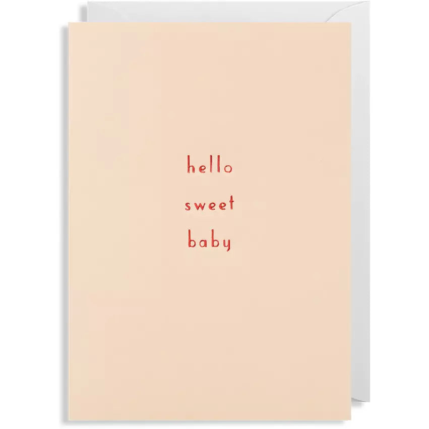 Hello Sweet Baby Pink Card