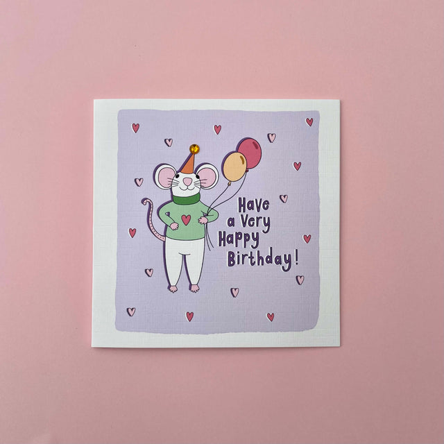 Birthday Mouse Card