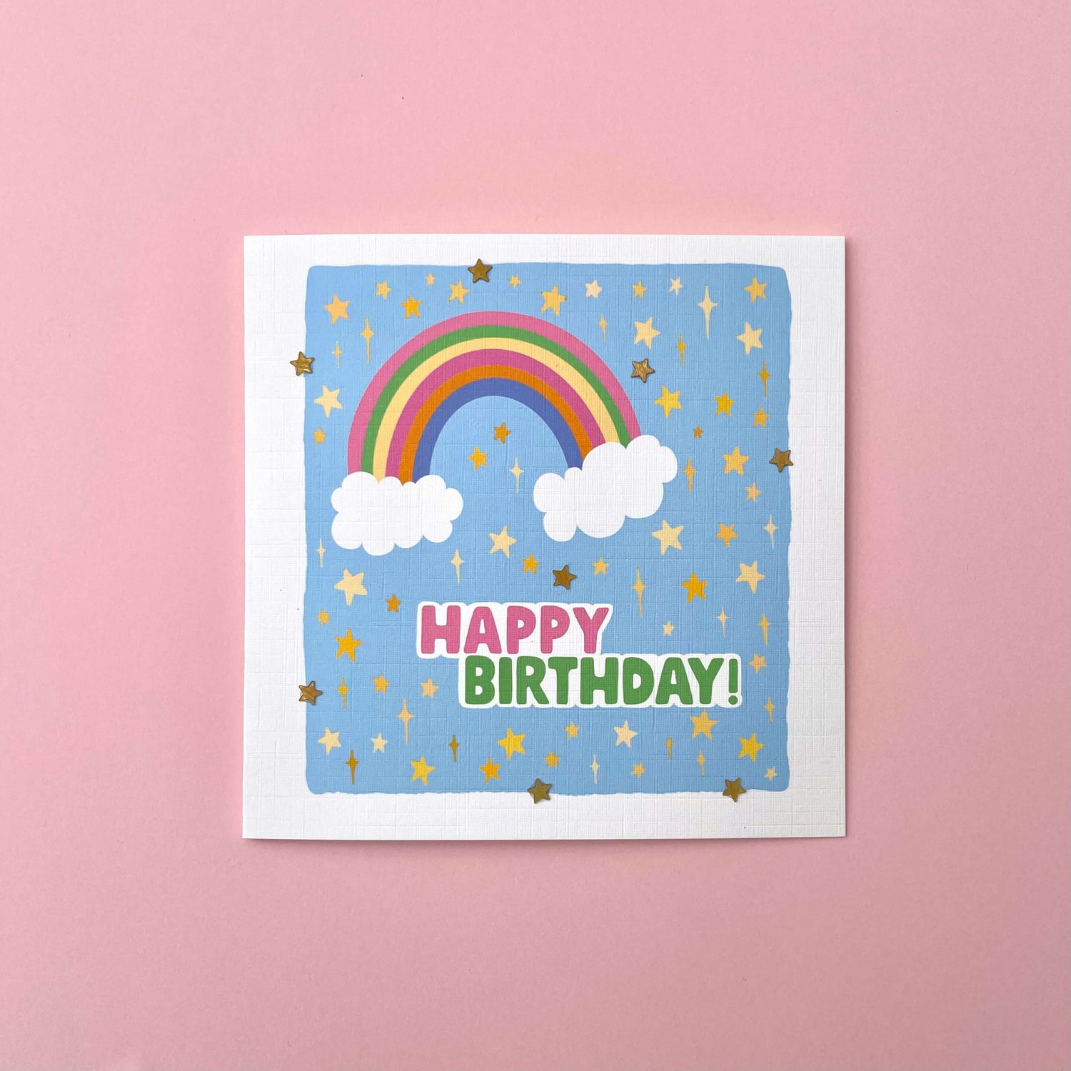 Rainbow Stars Birthday Card