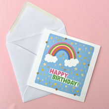 Load image into Gallery viewer, Rainbow Stars Birthday Card