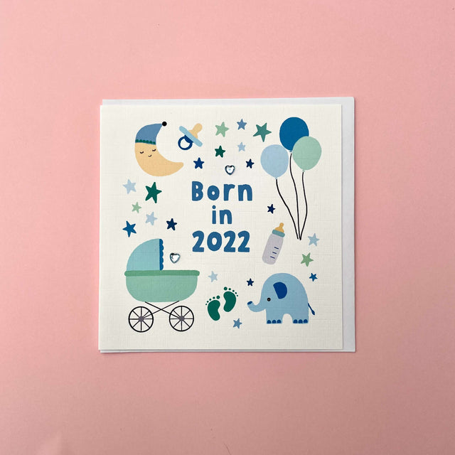 Born in 2023 New Baby Boy Card