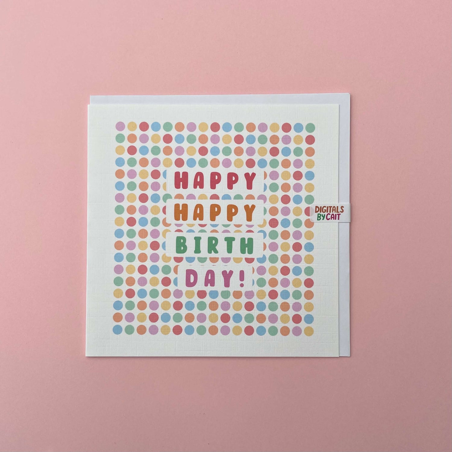 Dotted Happy Birthday Card