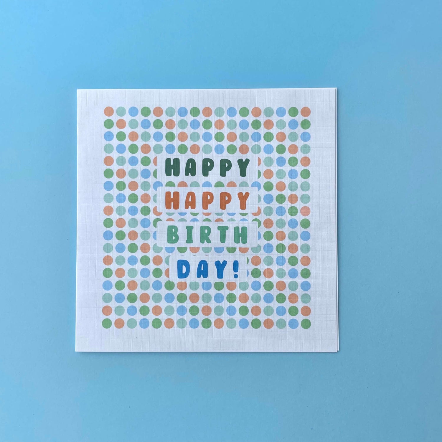 Men's Dotted Birthday Card