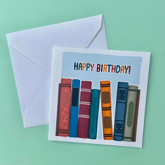Book Spine Birthday card