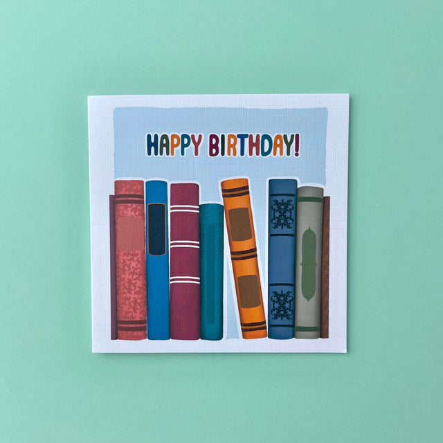 Book Spine Birthday card