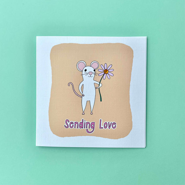 Sending Love Mouse Card