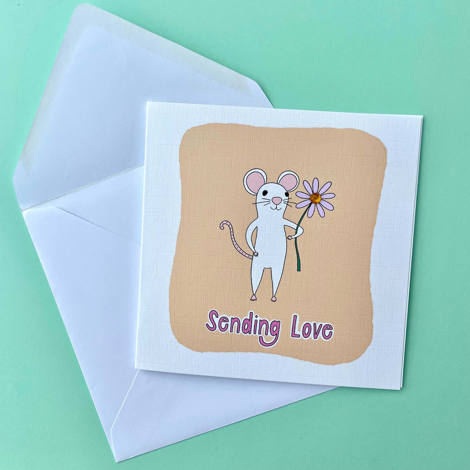 Sending Love Mouse Card