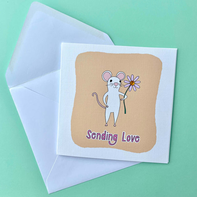 Sending Love Mouse Card