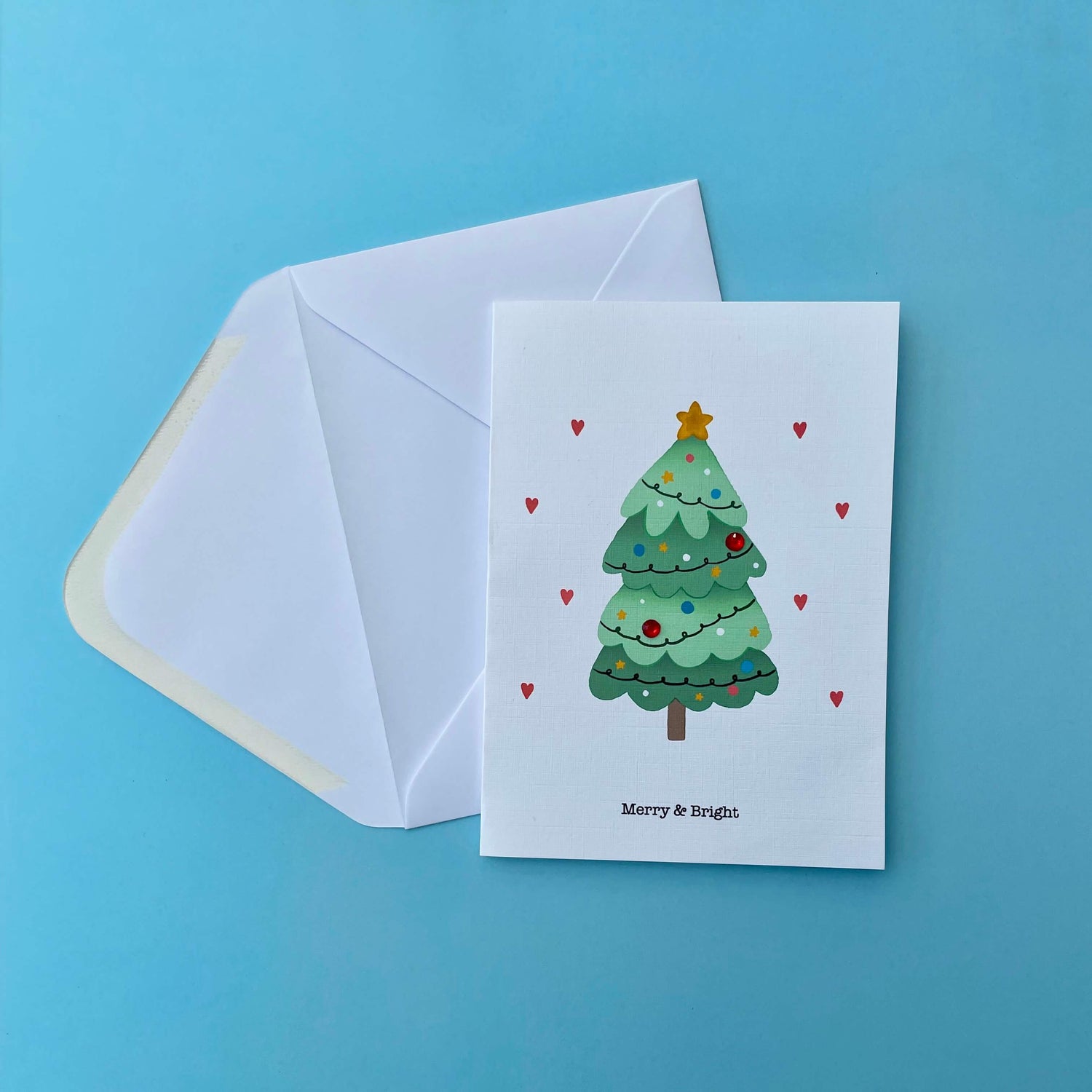 Merry & Bright Christmas Tree Card