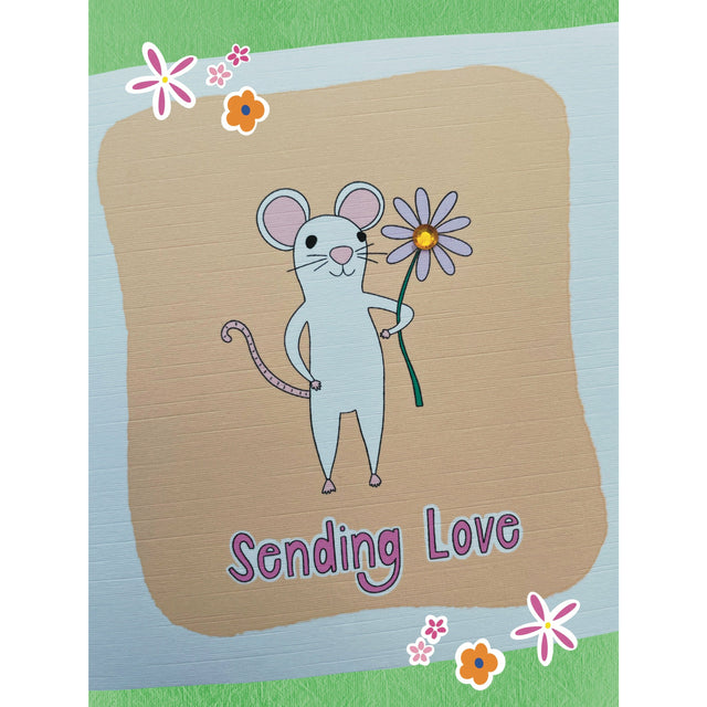 Sending Love Mouse Card