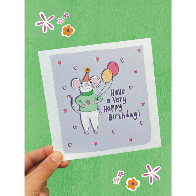 Birthday Mouse Card