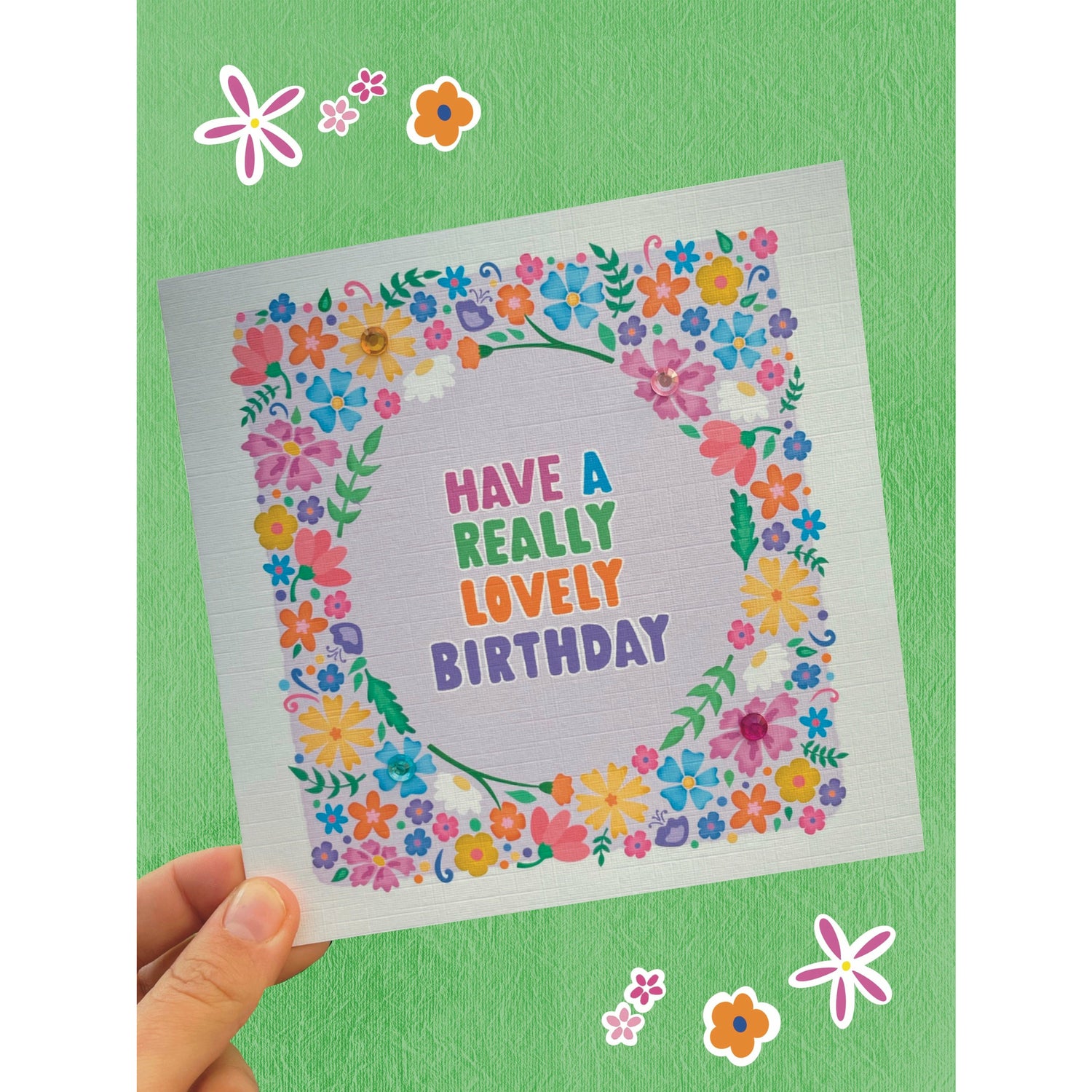 Have a Lovely Birthday Floral card
