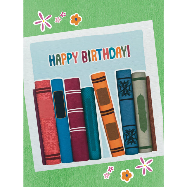 Book Spine Birthday card