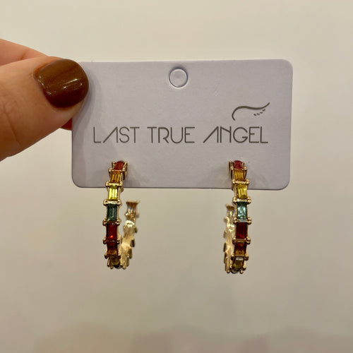 Fine Gold Rainbow Hoop