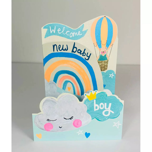 Pop Out New Baby Boy Card