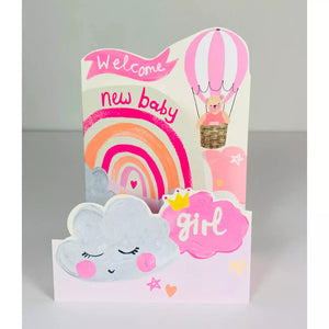 Pop Out New Baby Girl Card