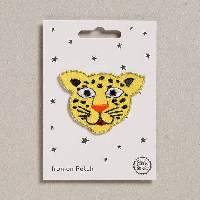 Embroidered Iron On Patch Leopard