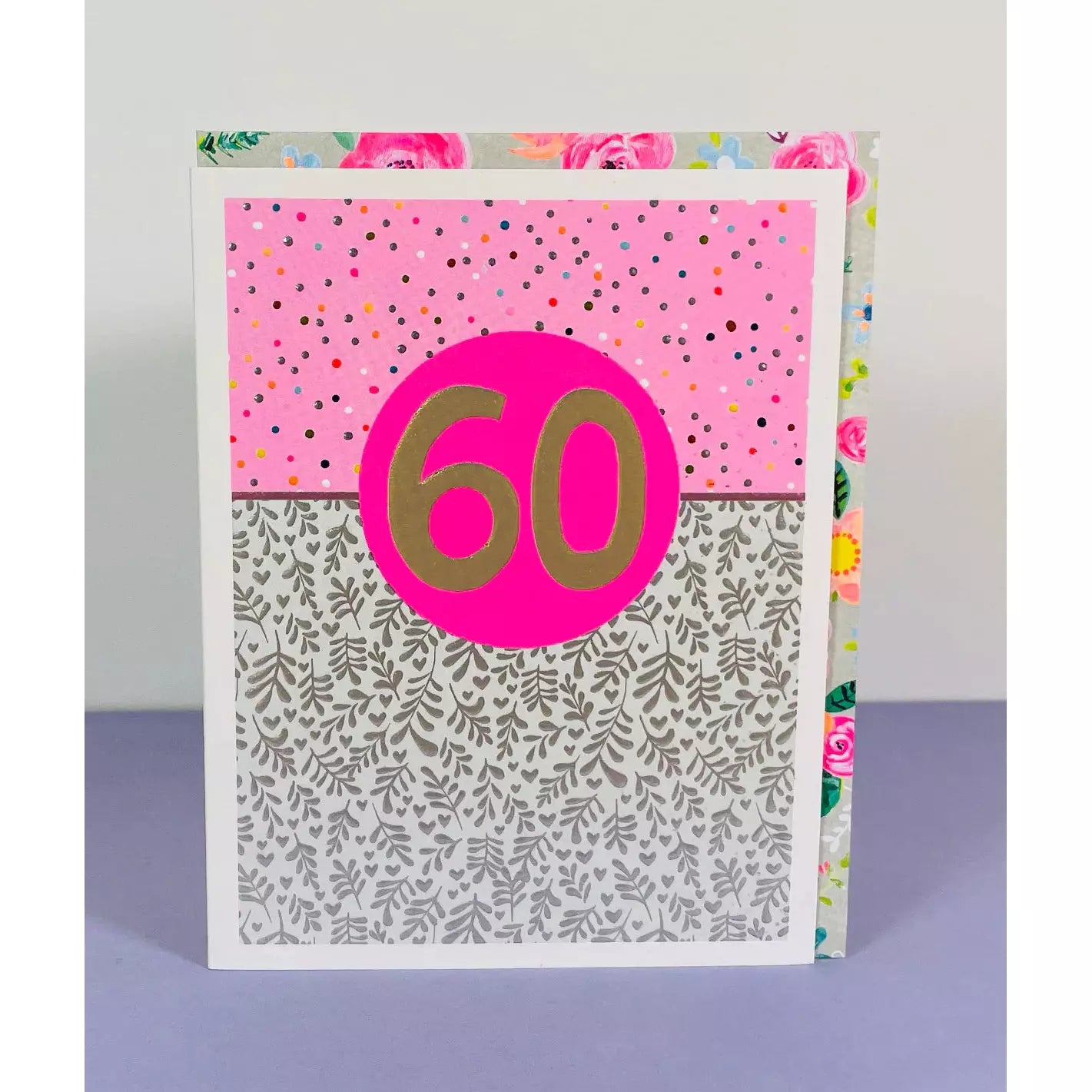 Age 60 Textured Birthday Card