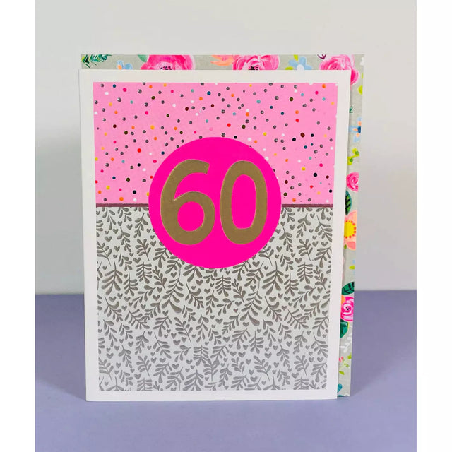 Age 60 Textured Birthday Card