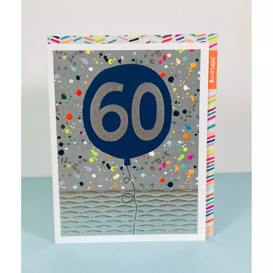 Age 60 Textured Card