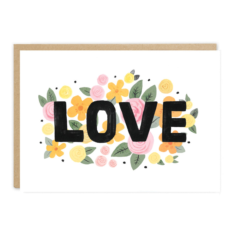 Floral Love Greeting Card