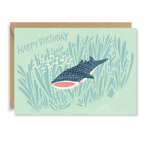 Happy Birthday Whale Shark Card