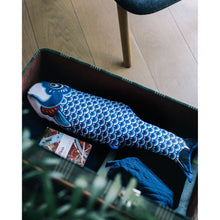 Load image into Gallery viewer, Koinobori Blue Carp Travel Bag