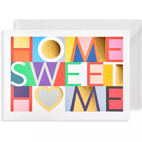 Home Sweet Home Colour Block Card