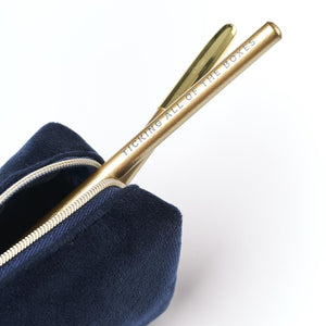 Steel Luxe Velvet Pencil Case Set