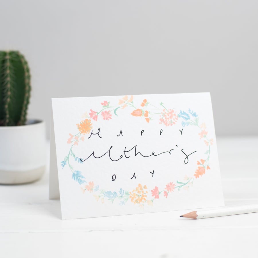 Happy Mother's Day Floral Border Card