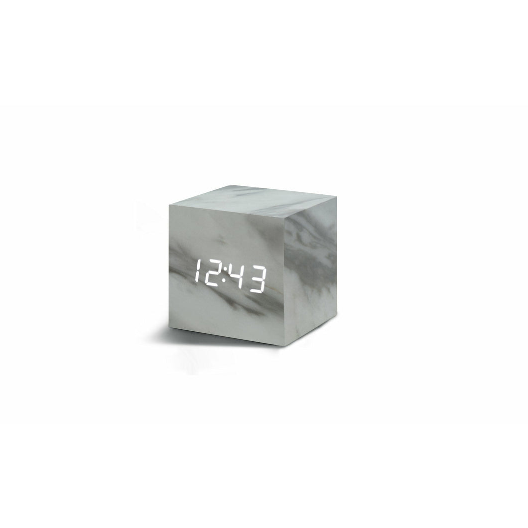 Marble Cube Click Clock