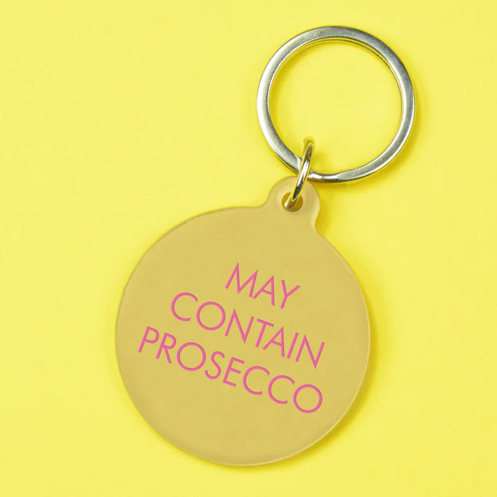 May Contain Prosecco Key Ring
