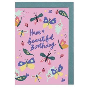 Have A Beautiful Birthday Butterfly Card