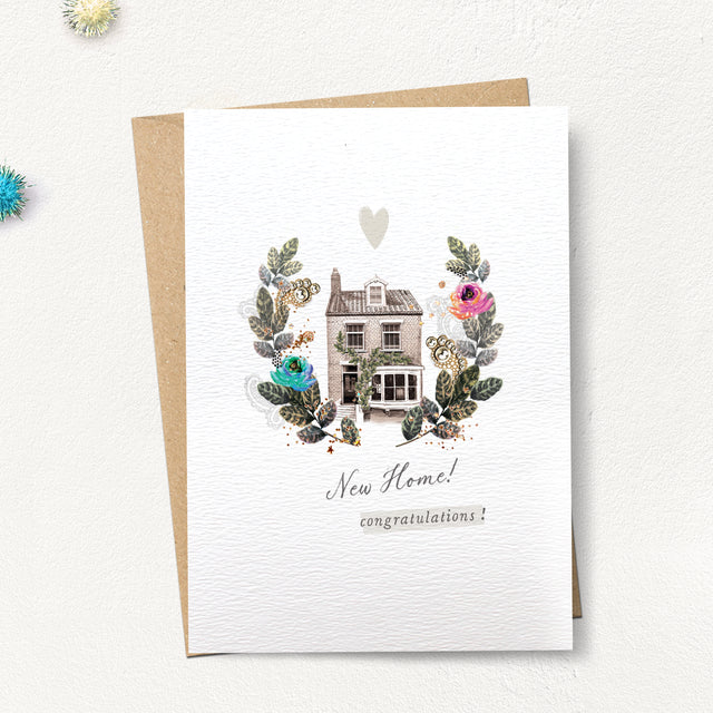 New Home Wreath Card
