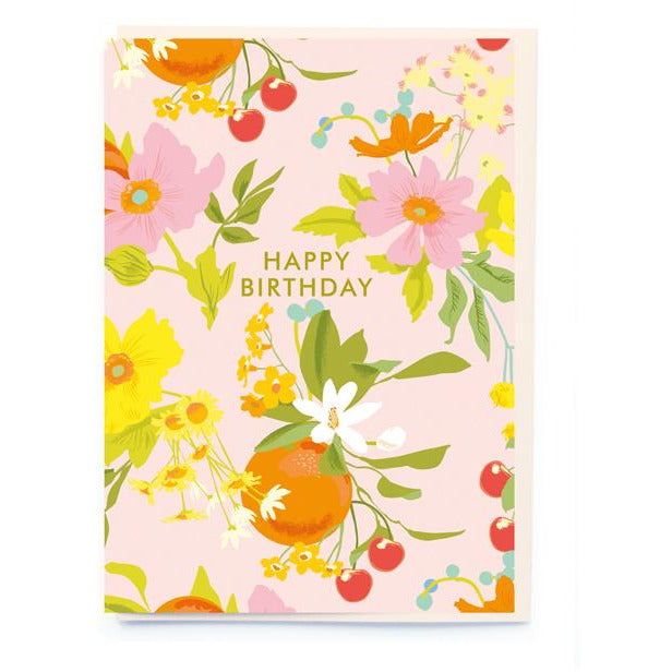 Fruit and Floral Happy Birthday