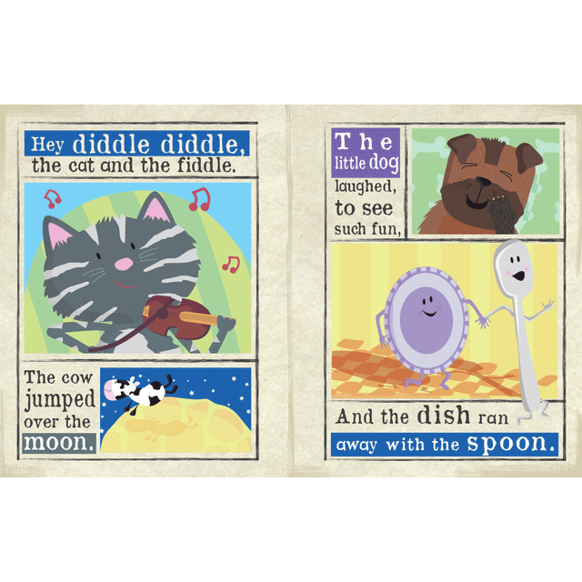 Nursery Times Crinkly Newspaper - Nursery Rhymes