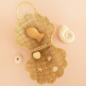 Straw Shell Rattan Bag