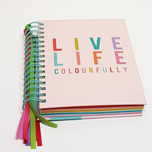 Load image into Gallery viewer, Live Life Colourfully A5 Organiser